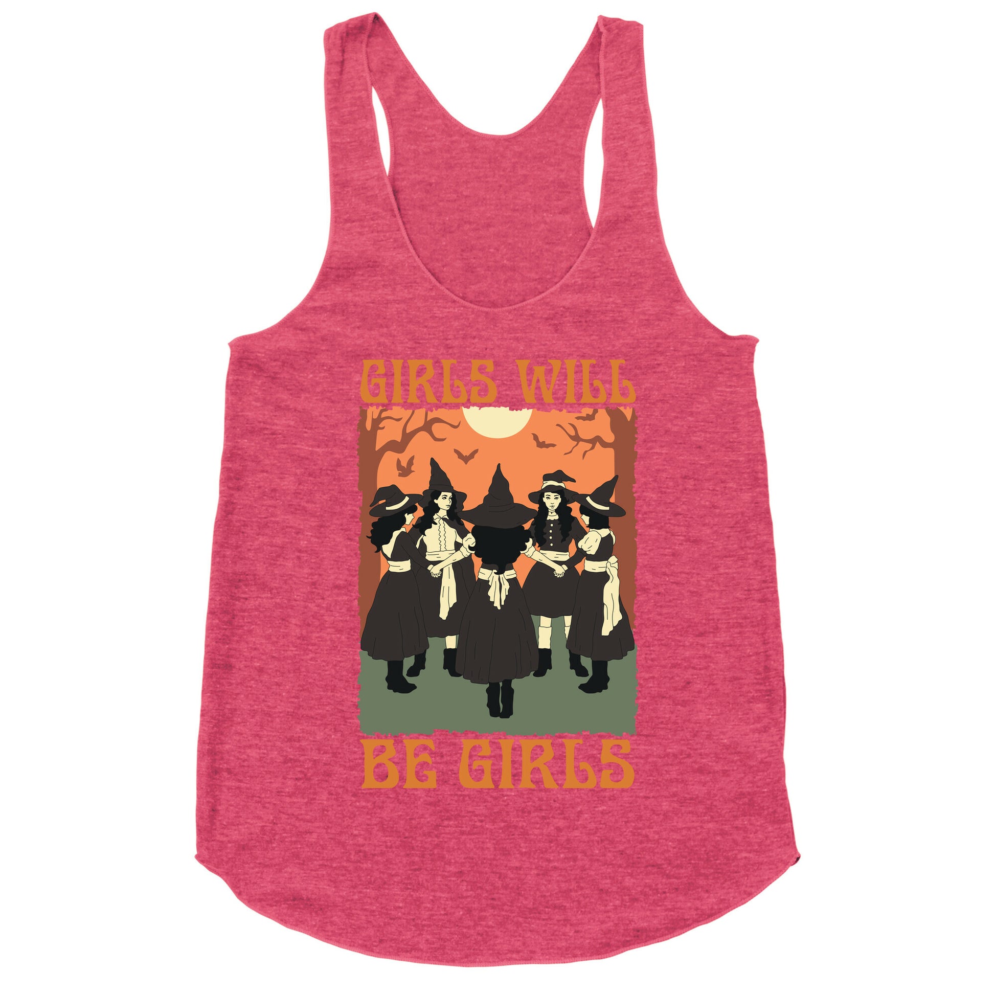 Girls Will Be Girls Witch Racerback Tank