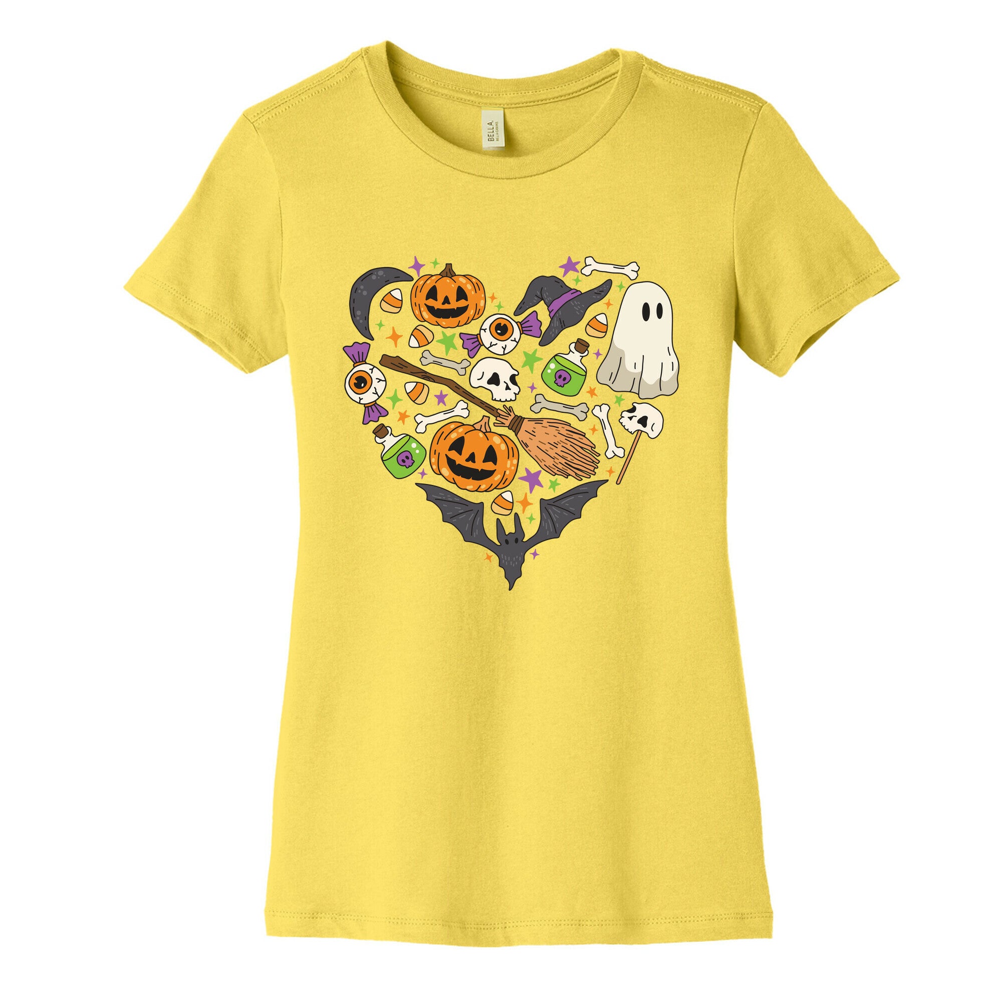 Halloween Heart Womens Cotton Tee