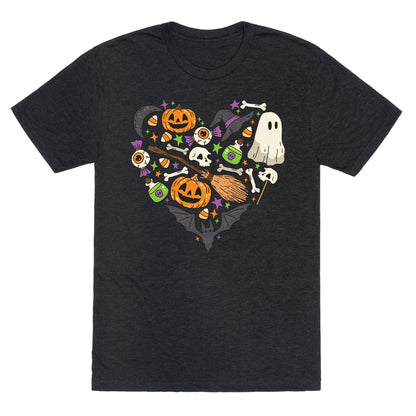 Halloween Heart Unisex Triblend Tee