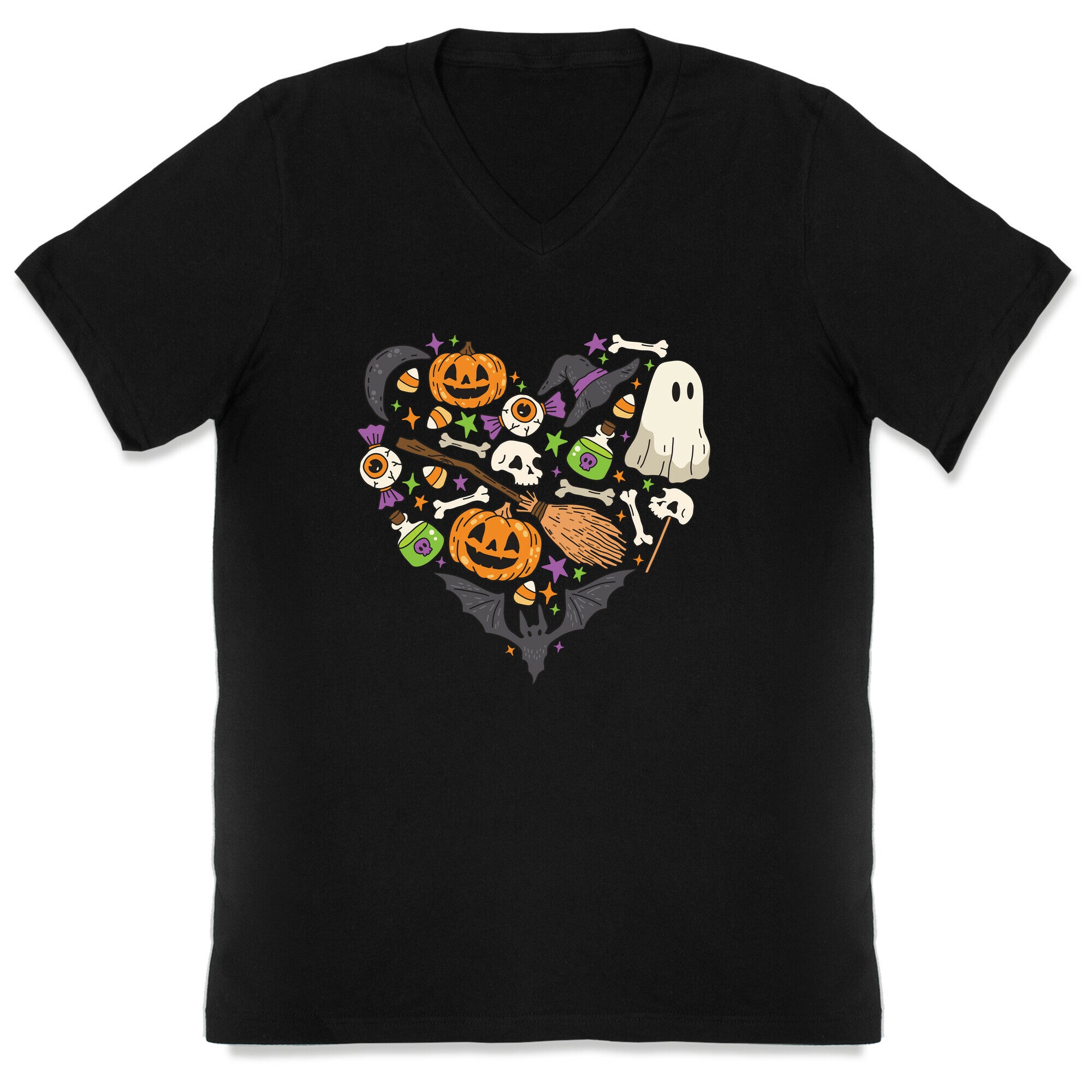 Halloween Heart V-Neck