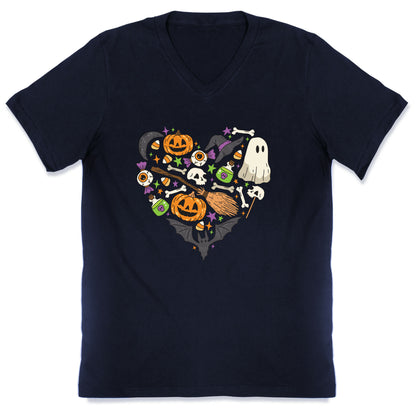 Halloween Heart V-Neck