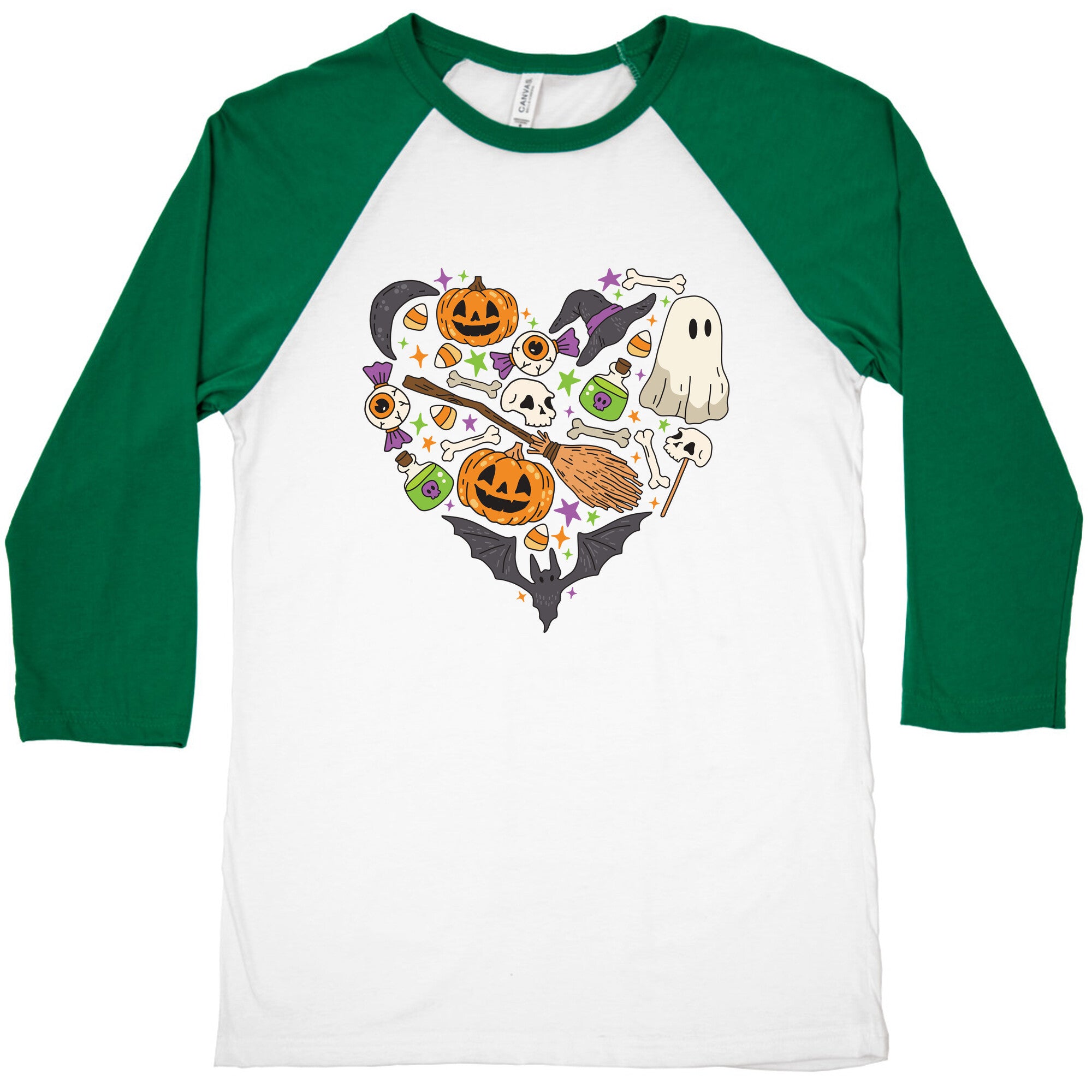 Halloween Heart Baseball Tee