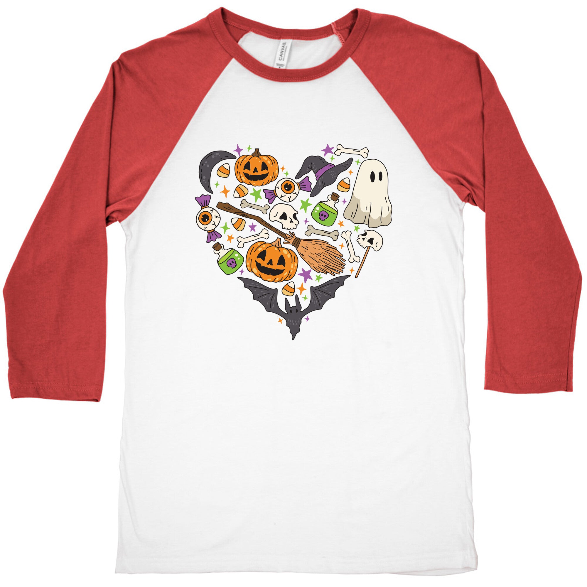 Halloween Heart Baseball Tee