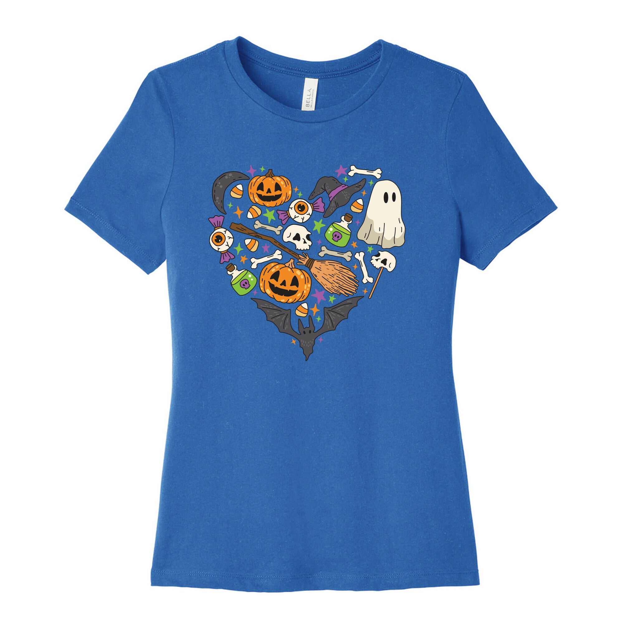 Halloween Heart Womens Cotton Tee