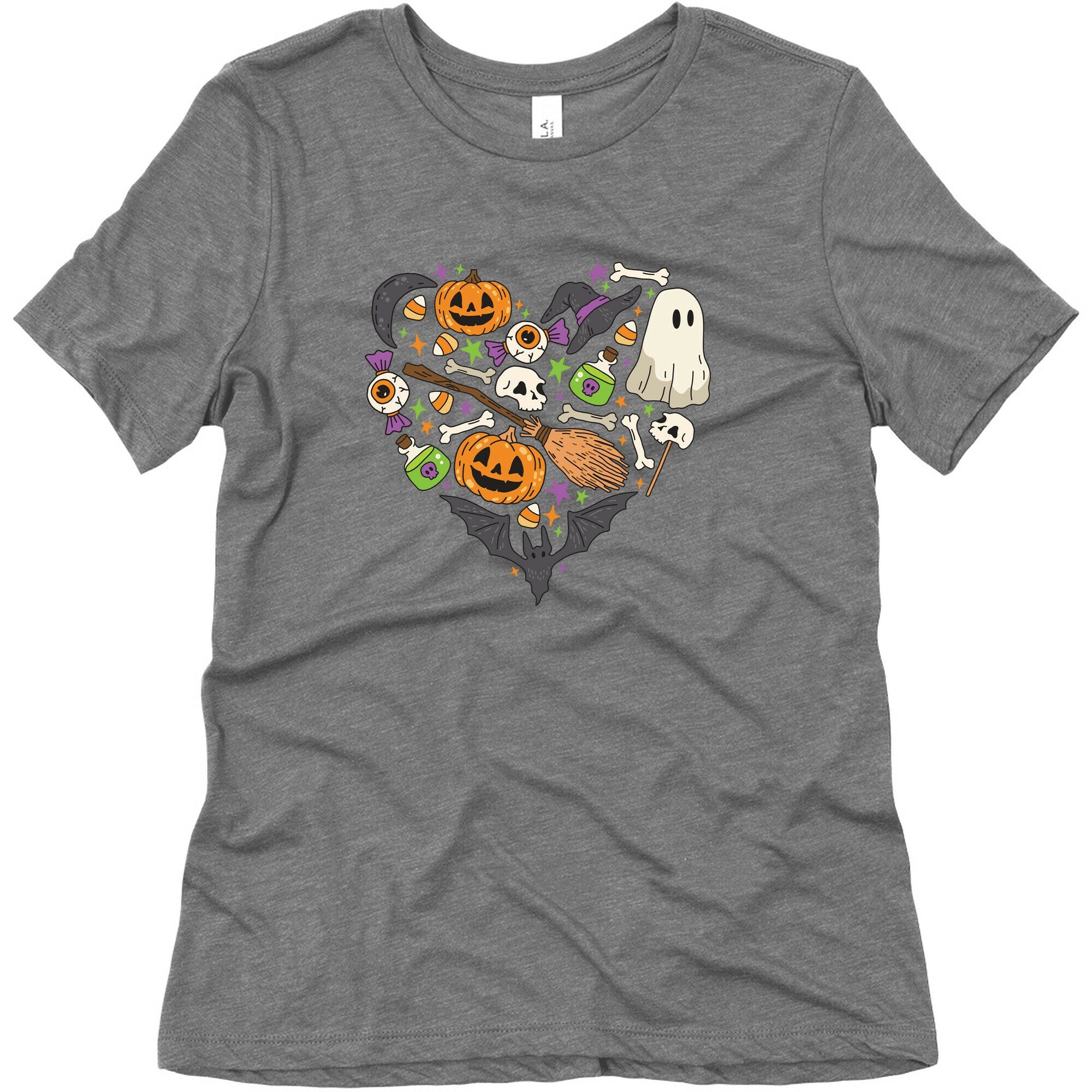 Halloween Heart Womens Triblend Tee