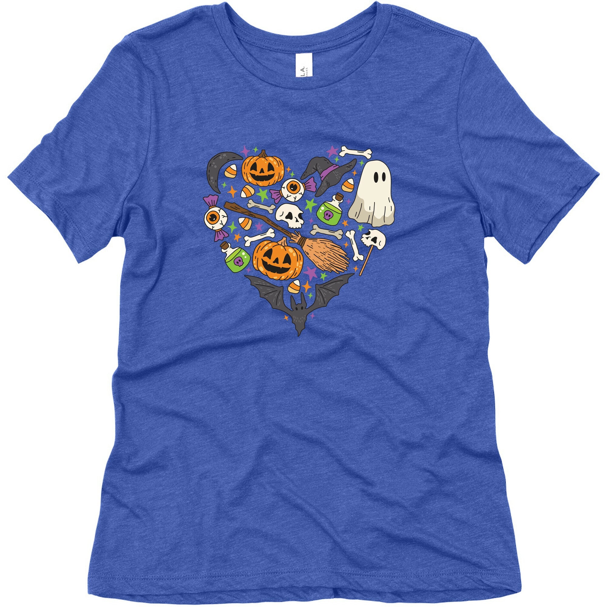 Halloween Heart Womens Triblend Tee