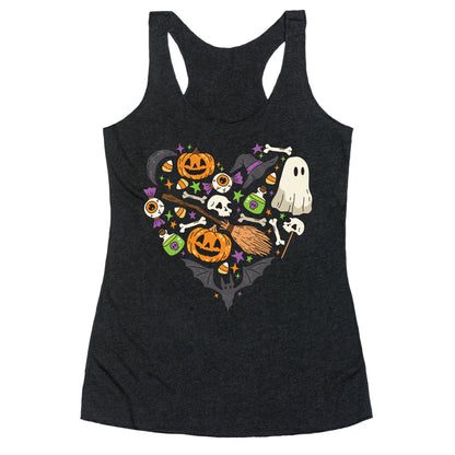 Halloween Heart Racerback Tank