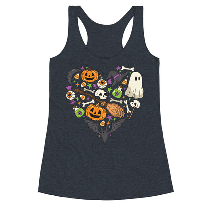 Halloween Heart Racerback Tank