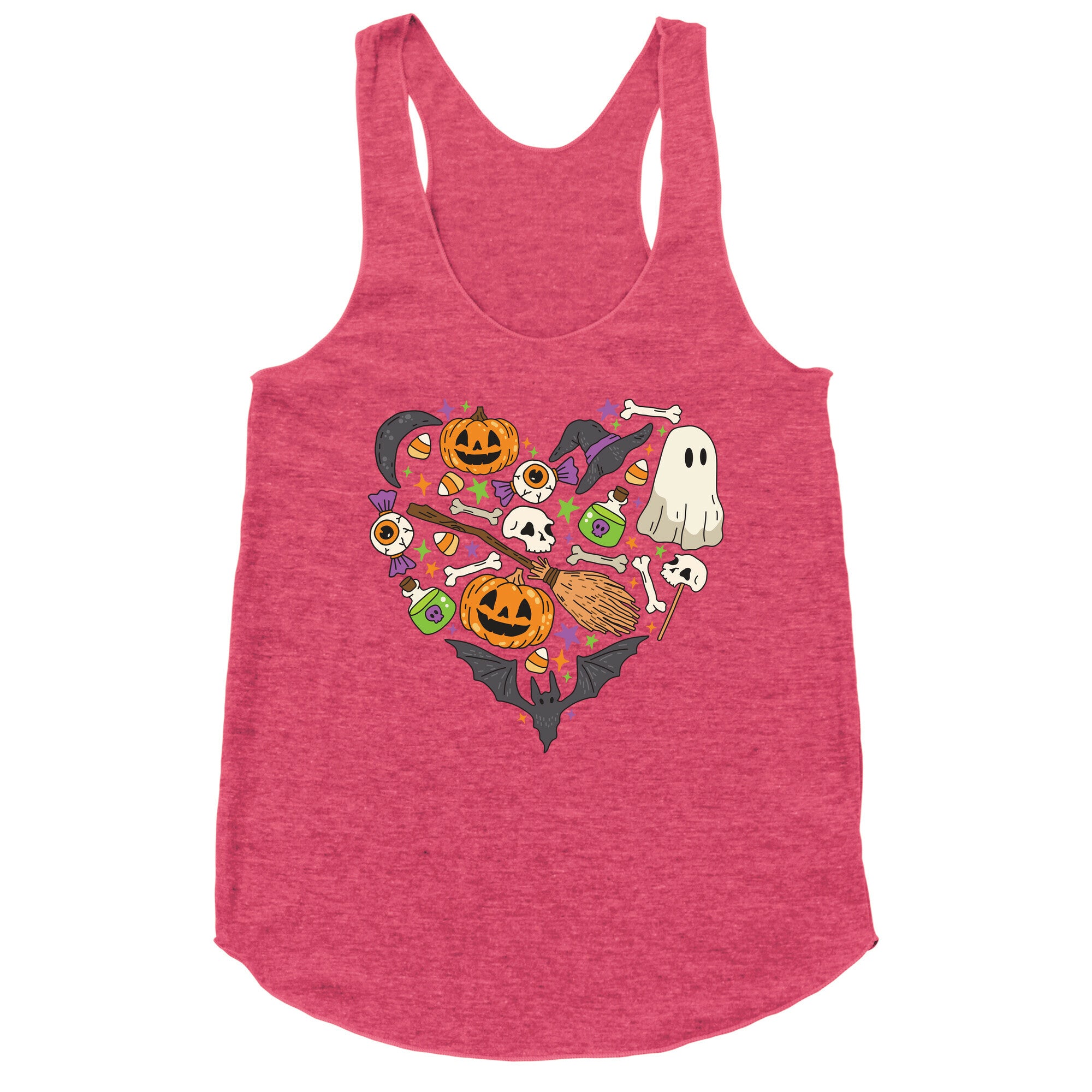Halloween Heart Racerback Tank