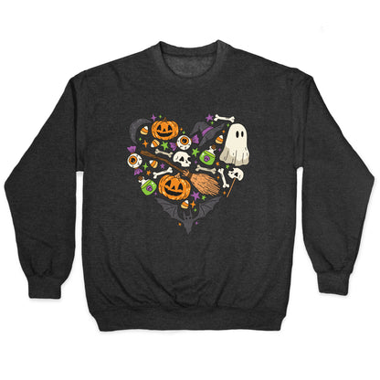 Halloween Heart Crewneck Sweatshirt