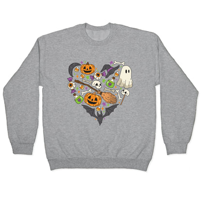 Halloween Heart Crewneck Sweatshirt
