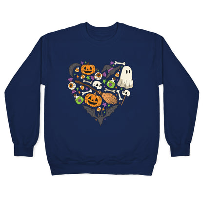 Halloween Heart Crewneck Sweatshirt