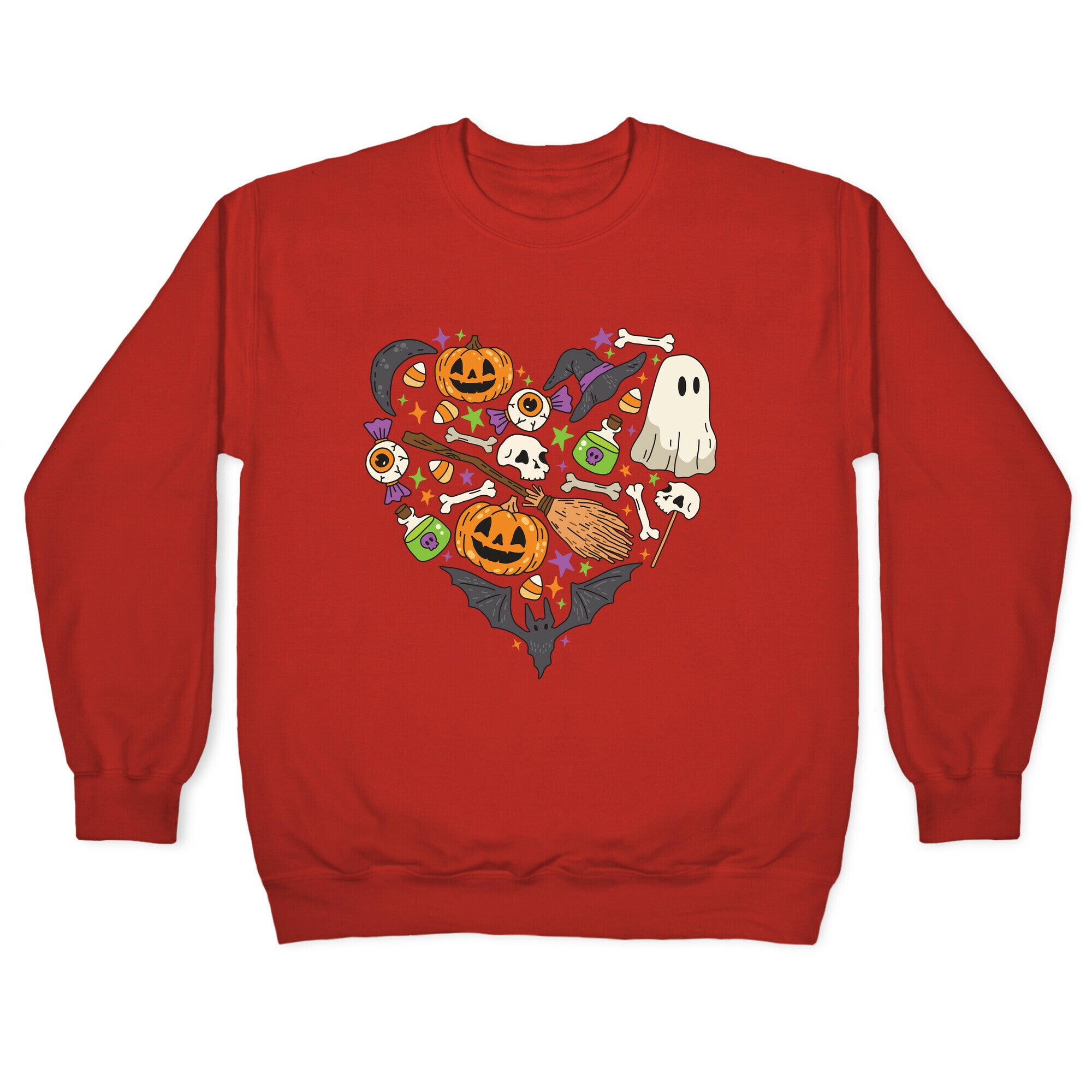 Halloween Heart Crewneck Sweatshirt
