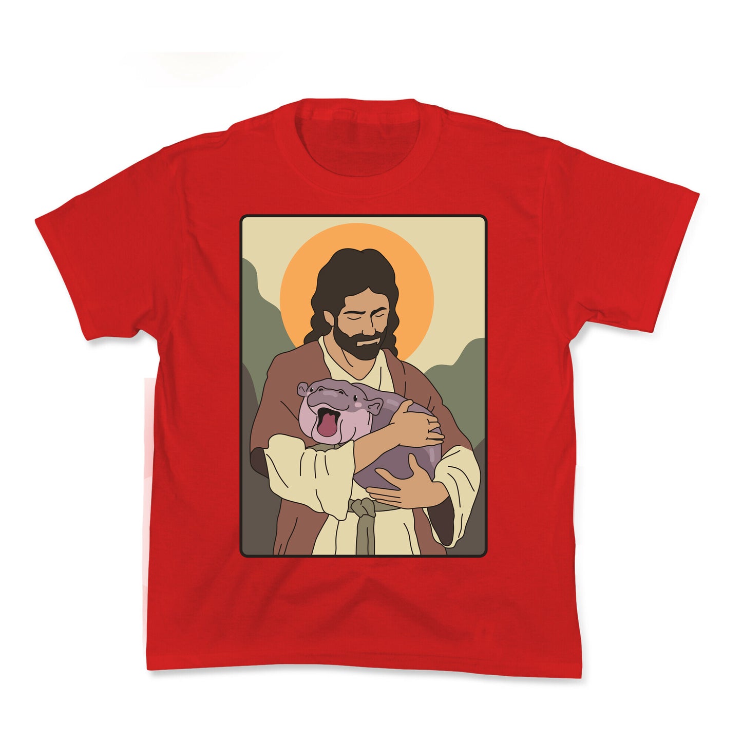 Moo Deng Jesus Kids Tee
