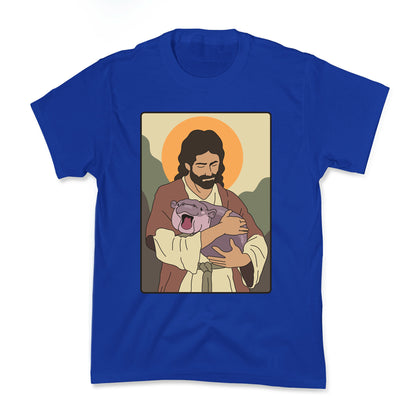 Moo Deng Jesus Kids Tee