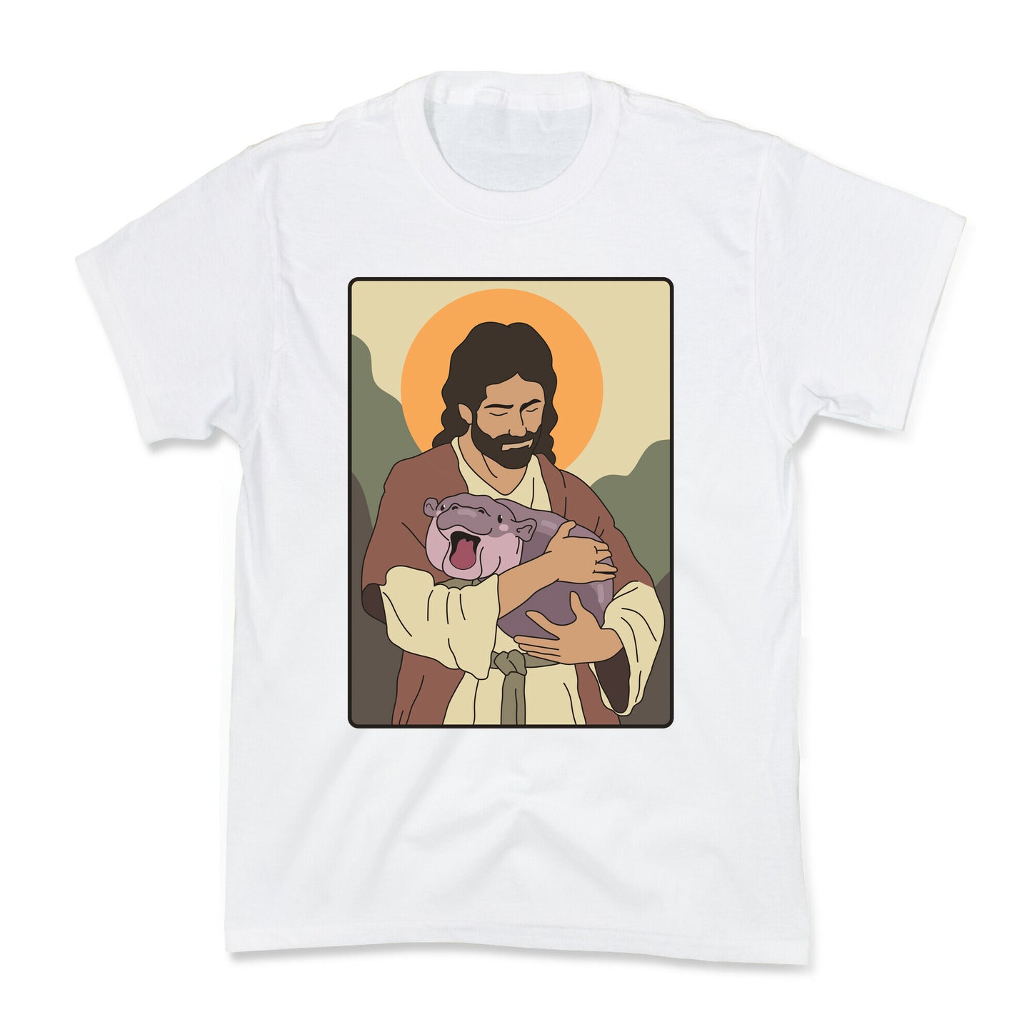 Moo Deng Jesus Kids Tee