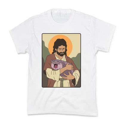 Moo Deng Jesus Kids Tee
