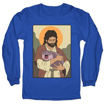 Moo Deng Jesus Longsleeve Tee