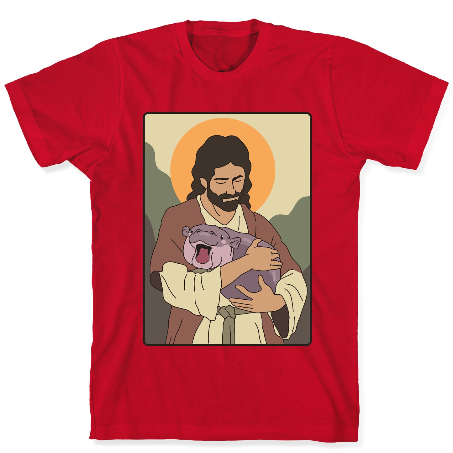 Moo Deng Jesus T-Shirt