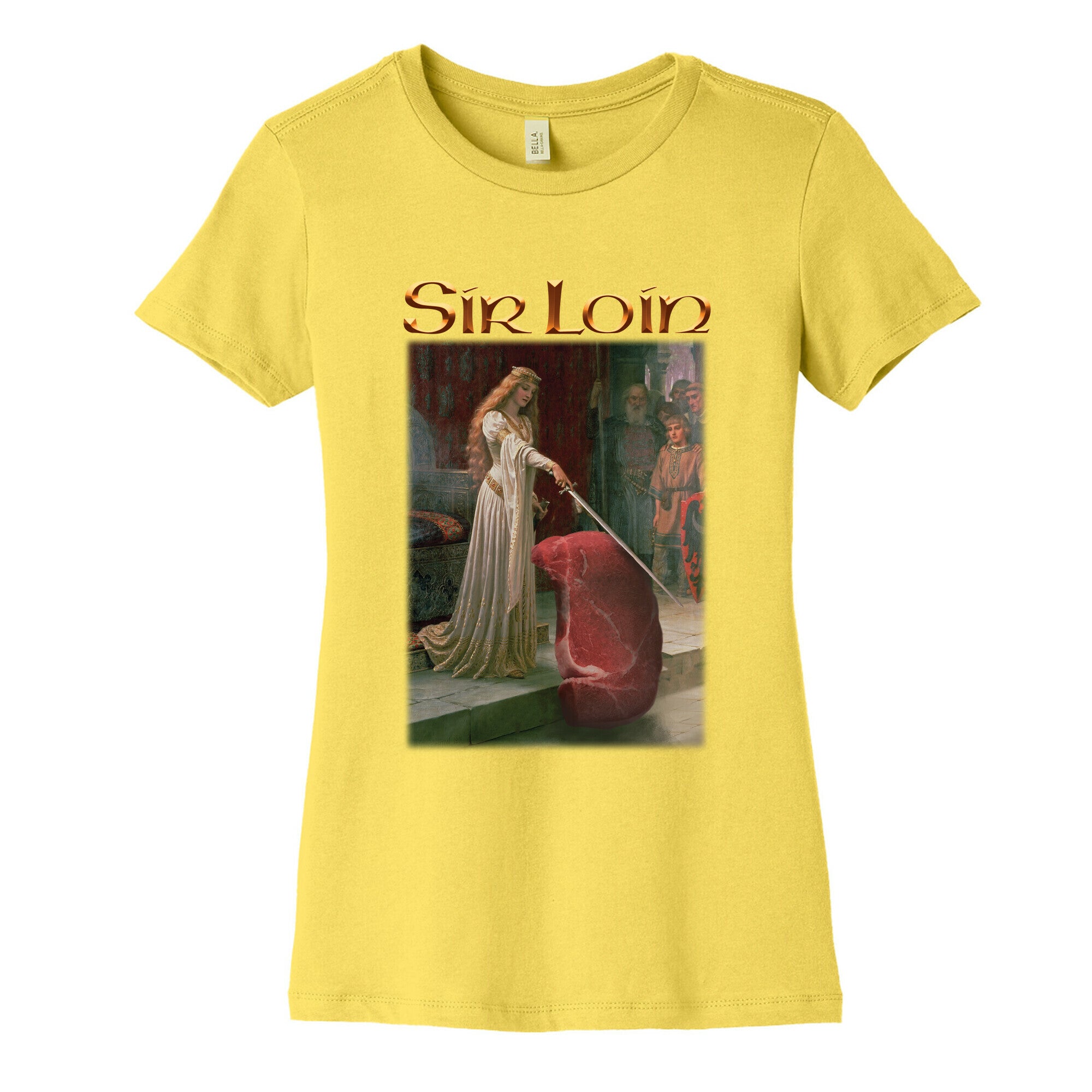 Sir Loin Steak Meme Womens Cotton Tee