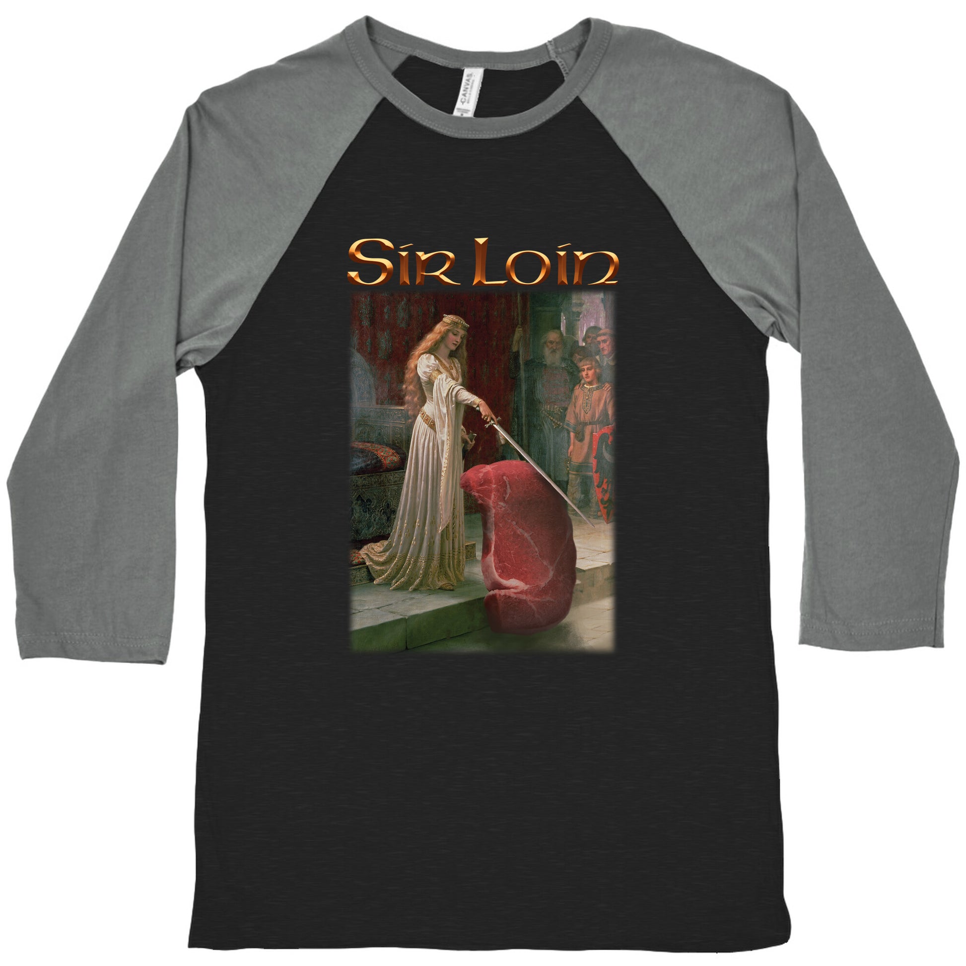 Sir Loin Steak Meme Baseball Tee