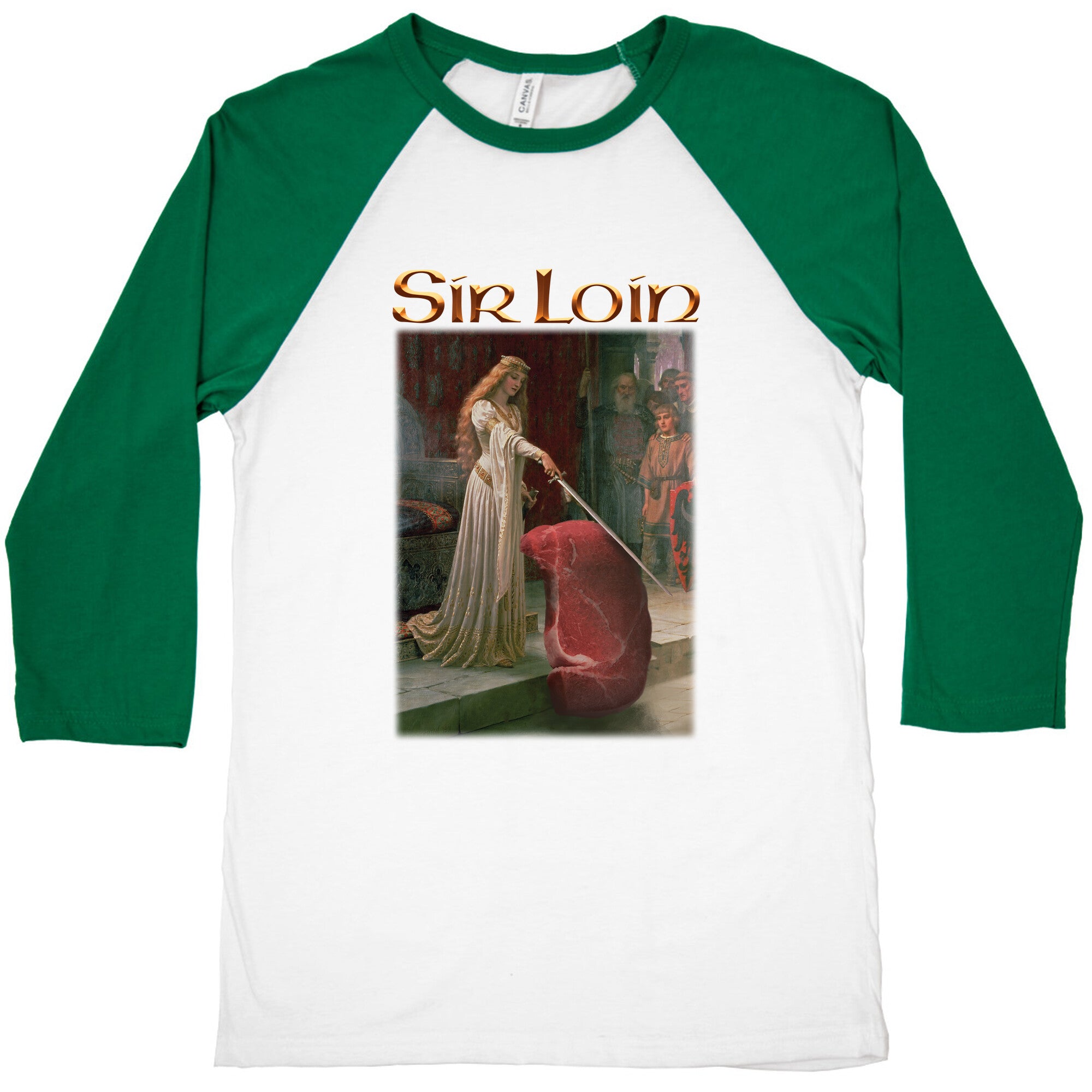 Sir Loin Steak Meme Baseball Tee