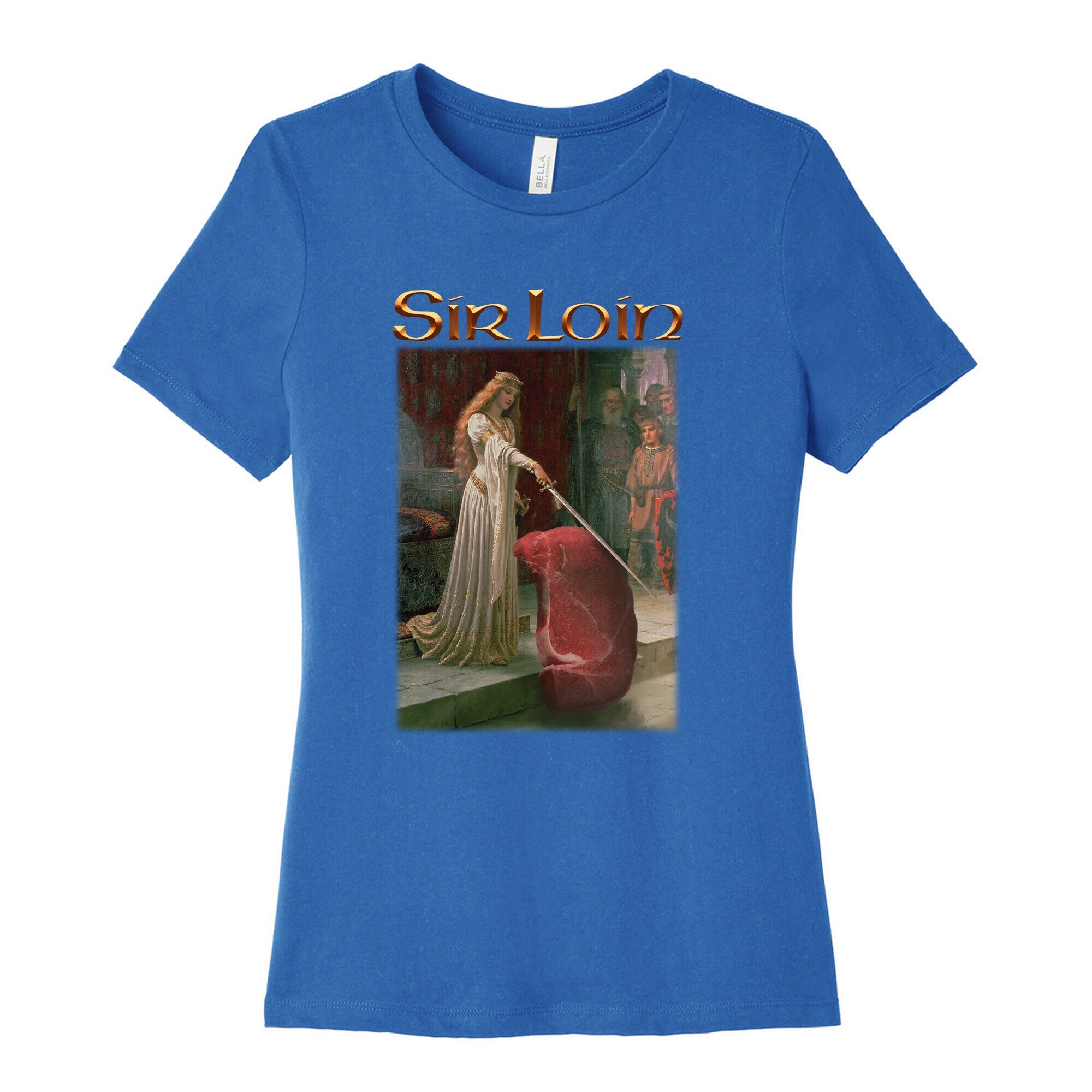 Sir Loin Steak Meme Womens Cotton Tee