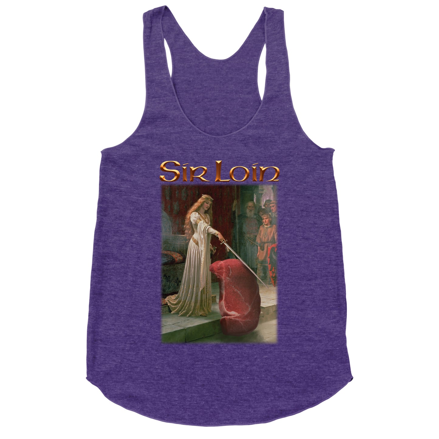 Sir Loin Steak Meme Racerback Tank