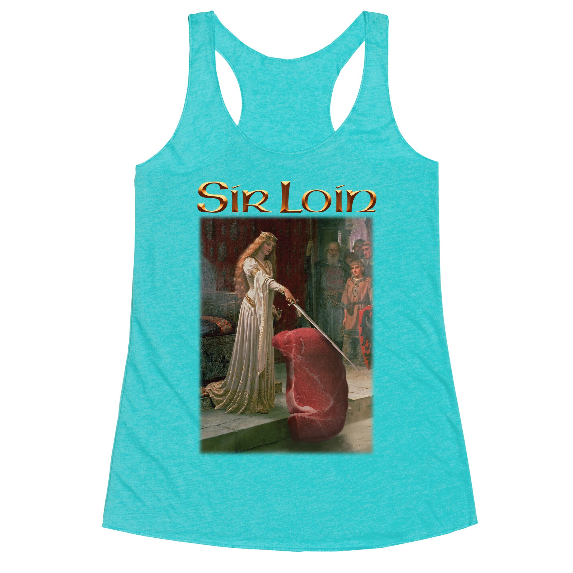 Sir Loin Steak Meme Racerback Tank