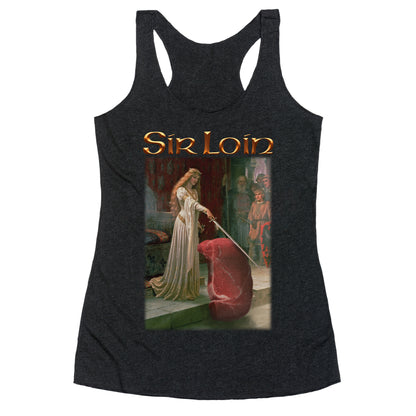 Sir Loin Steak Meme Racerback Tank