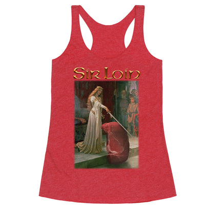 Sir Loin Steak Meme Racerback Tank