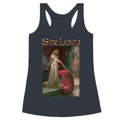 Sir Loin Steak Meme Racerback Tank