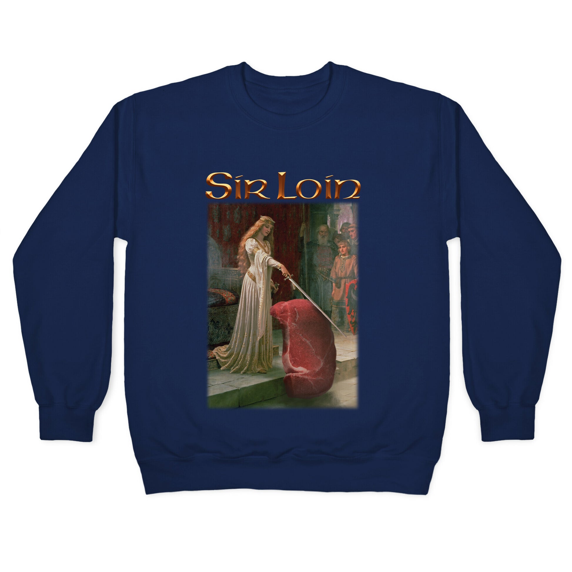 Sir Loin Steak Meme Crewneck Sweatshirt