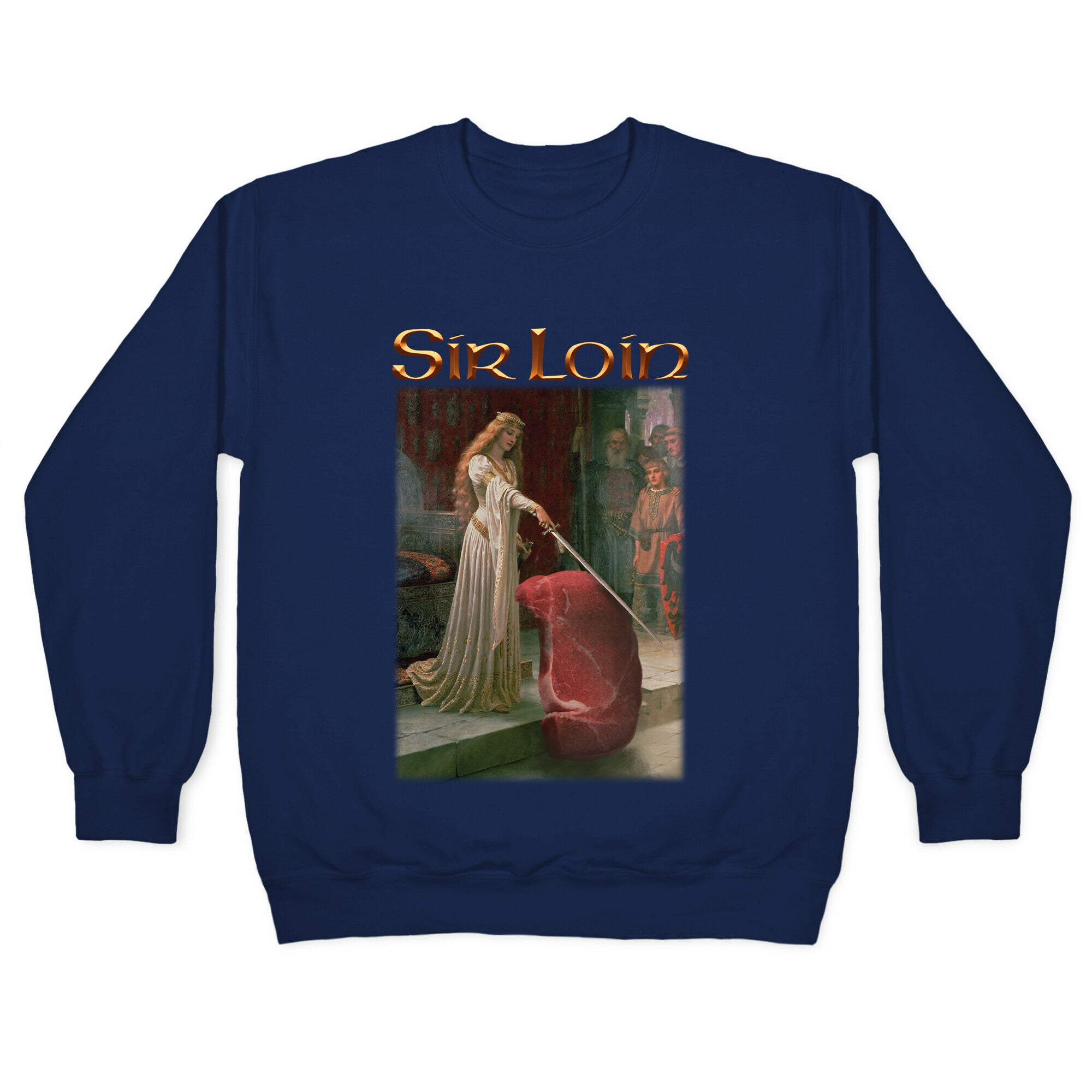 Sir Loin Steak Meme Crewneck Sweatshirt