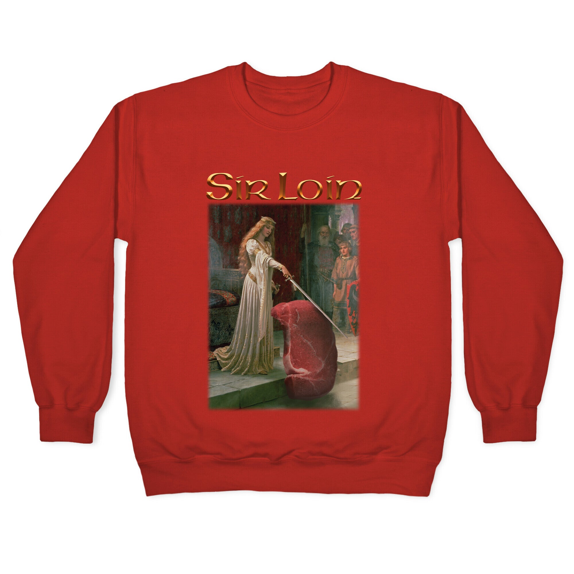 Sir Loin Steak Meme Crewneck Sweatshirt