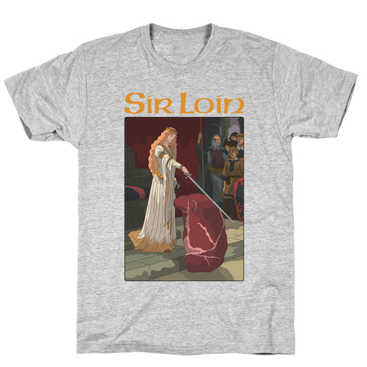 Sir Loin Steak Meme Cartoon T-Shirt