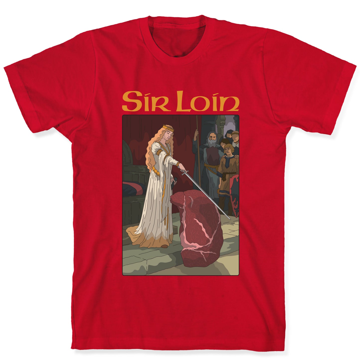 Sir Loin Steak Meme Cartoon T-Shirt