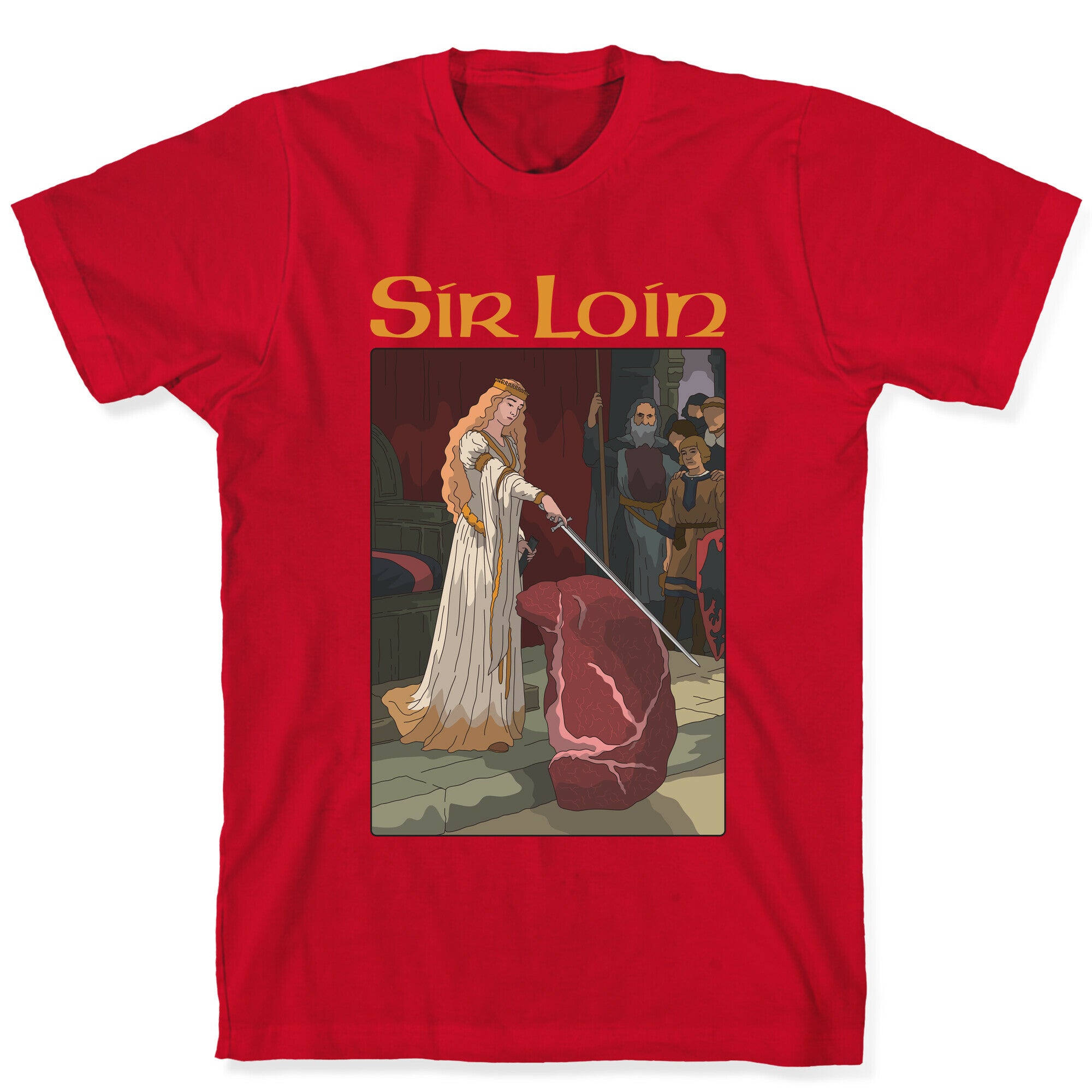 Sir Loin Steak Meme Cartoon T-Shirt
