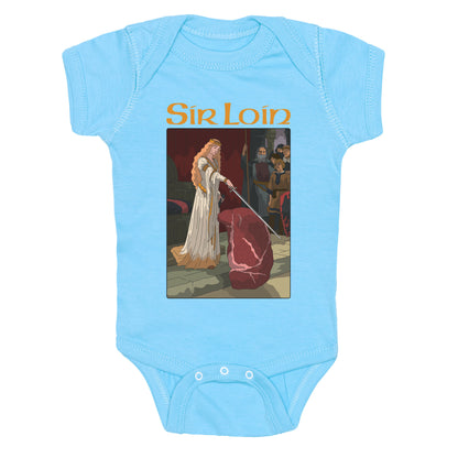 Sir Loin Steak Meme Cartoon Baby One-Piece