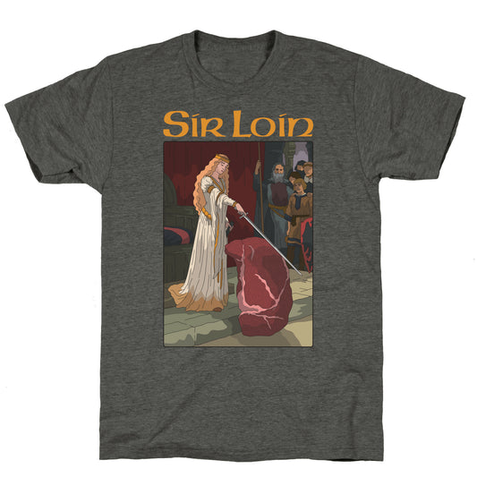 Sir Loin Steak Meme Cartoon Unisex Triblend Tee