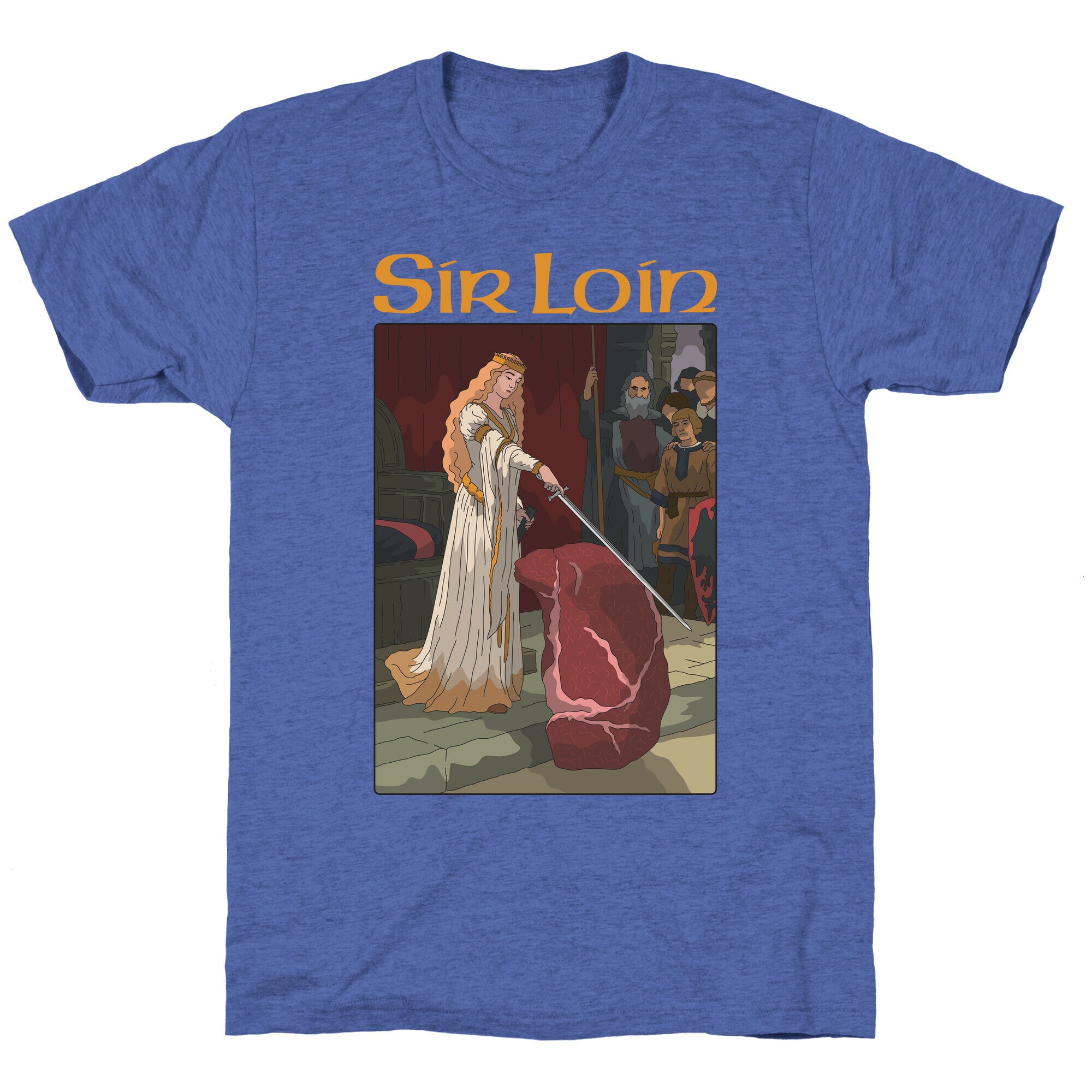 Sir Loin Steak Meme Cartoon Unisex Triblend Tee