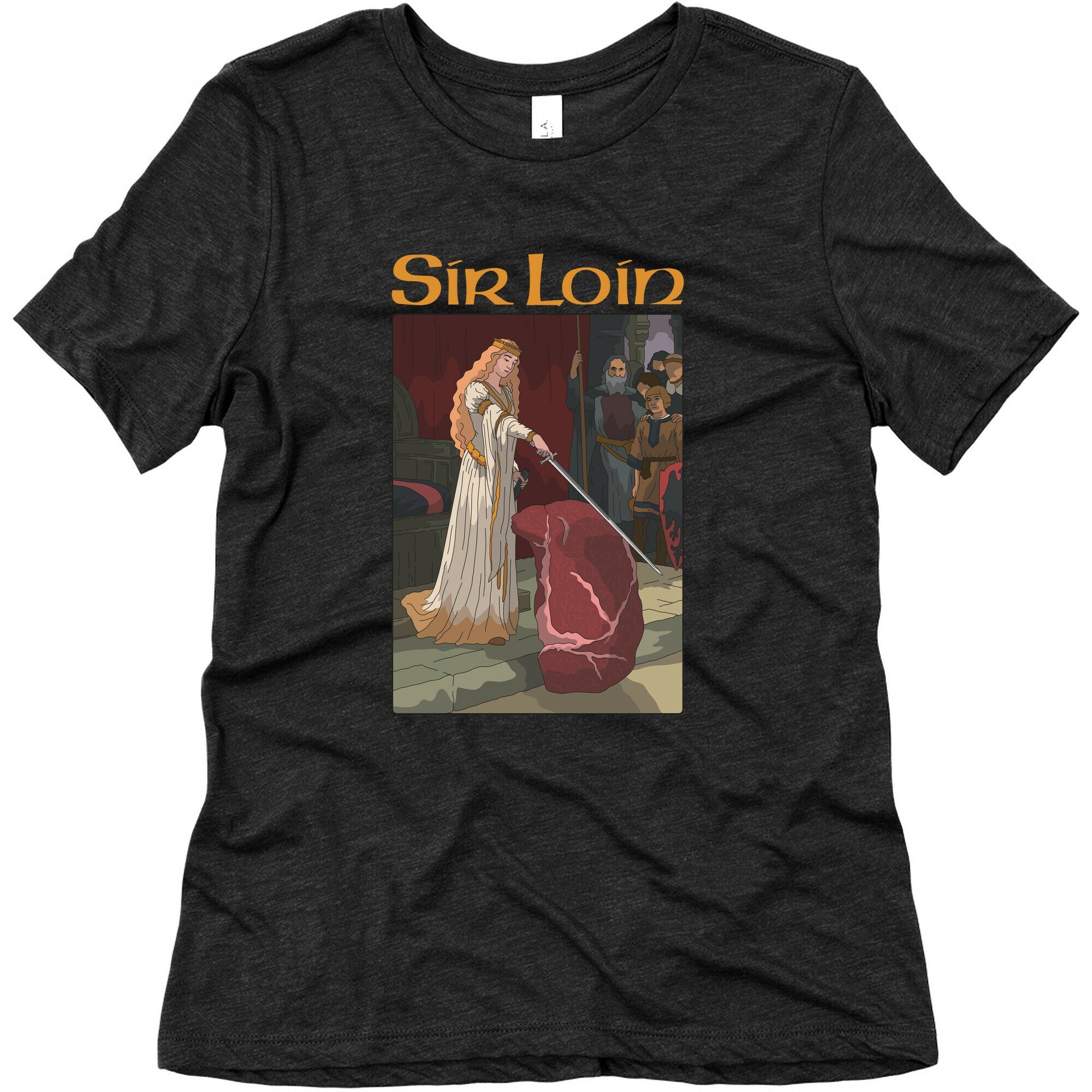 Sir Loin Steak Meme Cartoon Womens Triblend Tee
