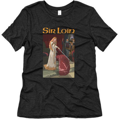 Sir Loin Steak Meme Cartoon Womens Triblend Tee