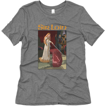 Sir Loin Steak Meme Cartoon Womens Triblend Tee