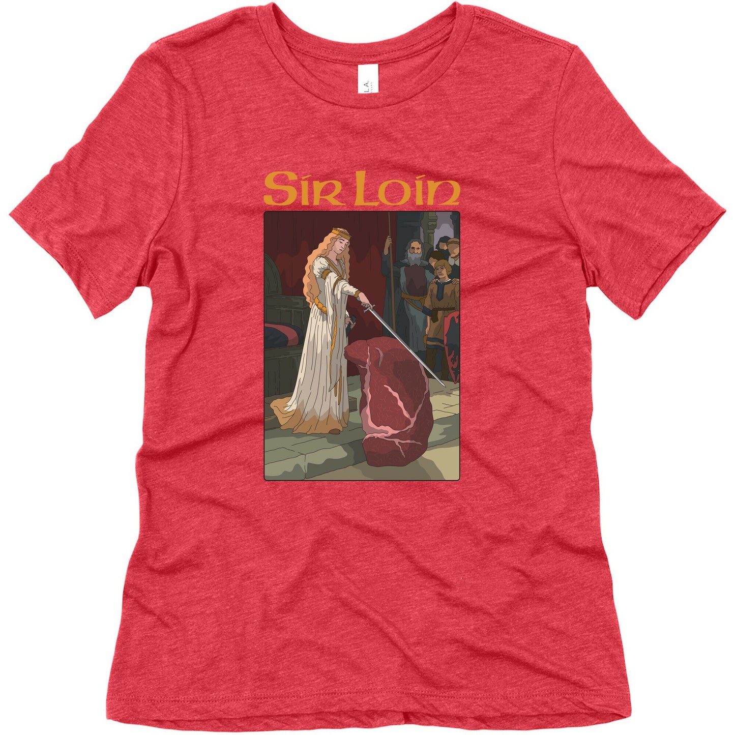 Sir Loin Steak Meme Cartoon Womens Triblend Tee