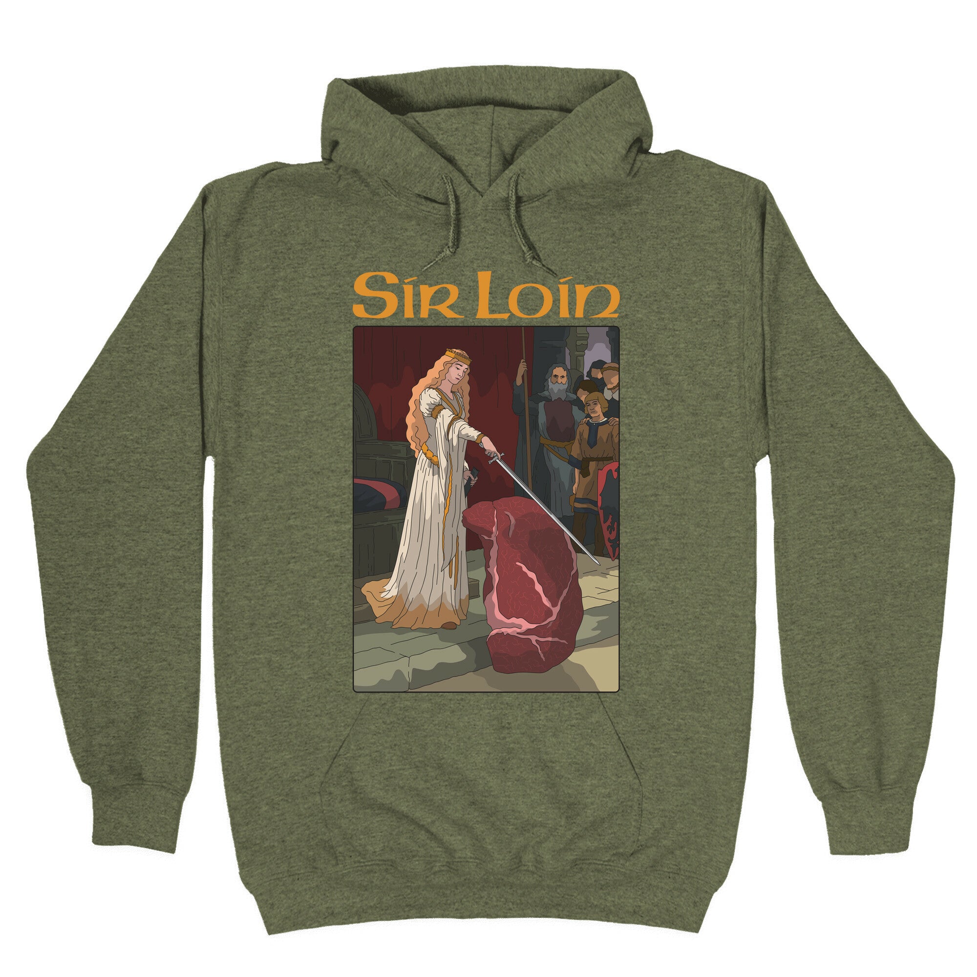 Sir Loin Steak Meme Cartoon Hoodie
