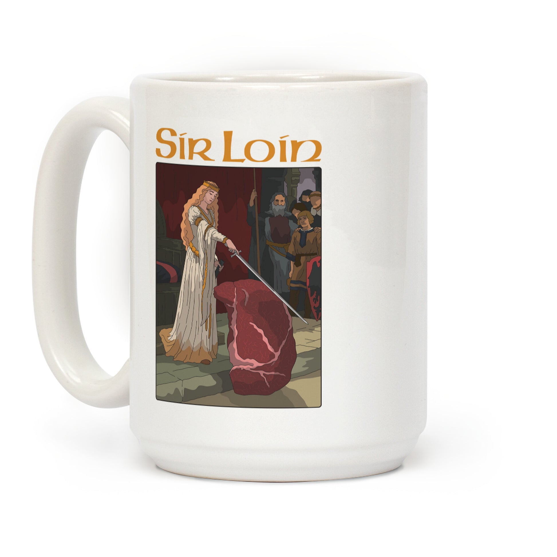 Sir Loin Steak Meme Cartoon Coffee Mug