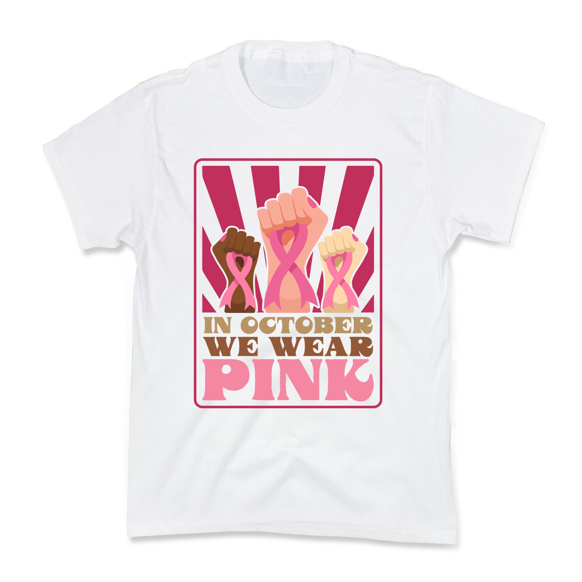In October We Wear Pink Kids Tee