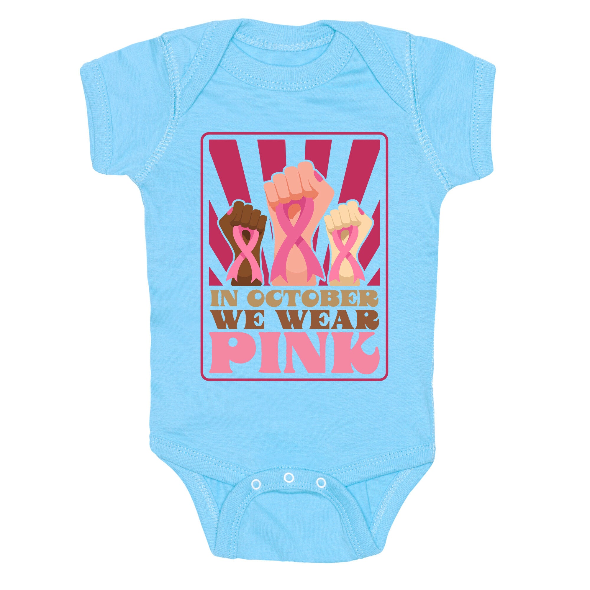 In October We Wear Pink Baby One-Piece