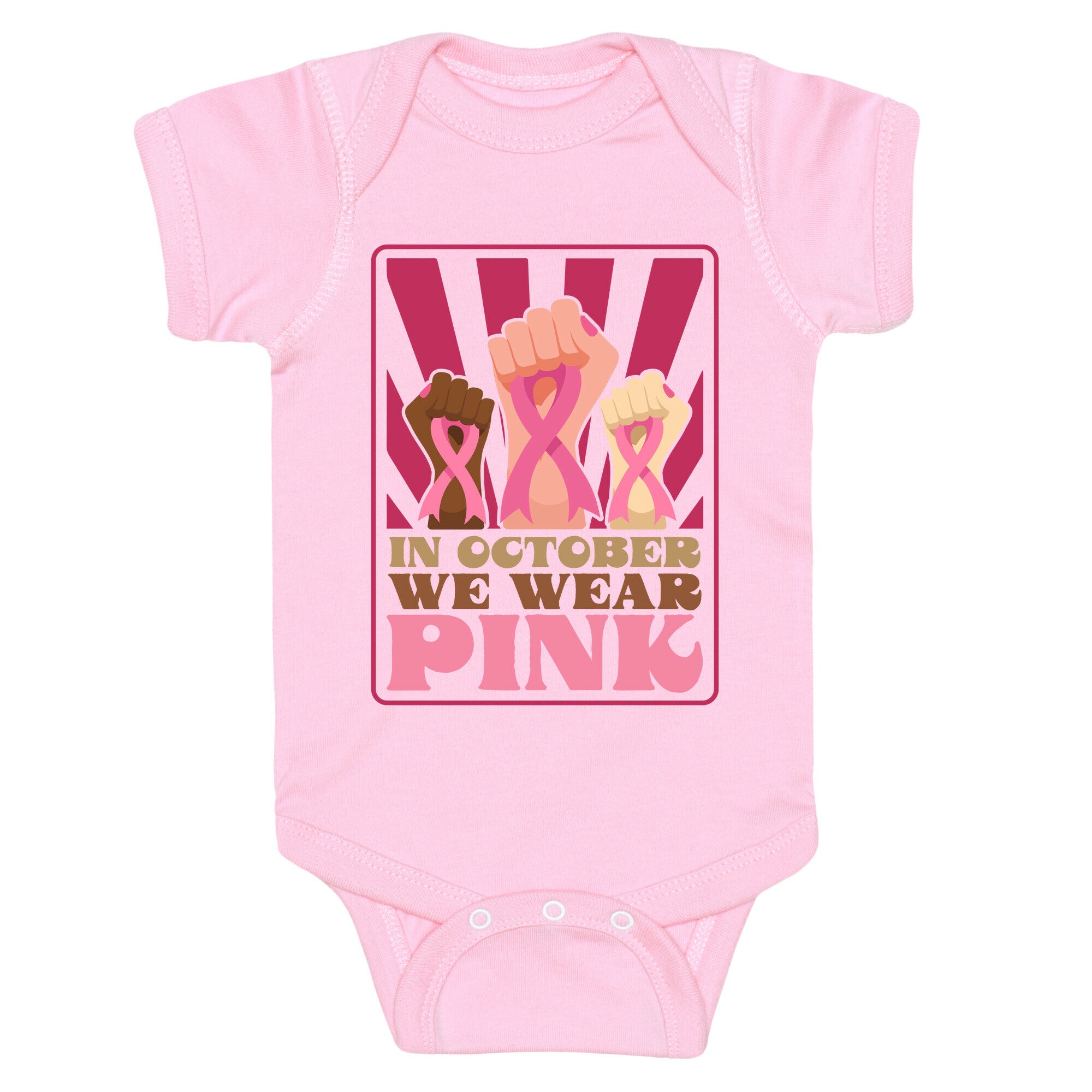 In October We Wear Pink Baby One-Piece